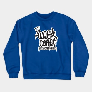 West Coast Vintage & Modern logo design. Crewneck Sweatshirt